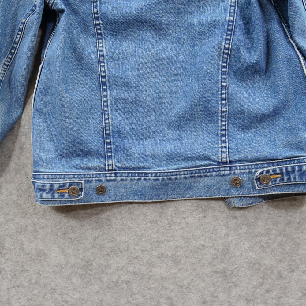 APC Jacket Womens Small Blue Denim Trucker Button Up Stretch Button Up - Picture 3 of 12
